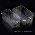 Transparent PET kitchen fridge organizer